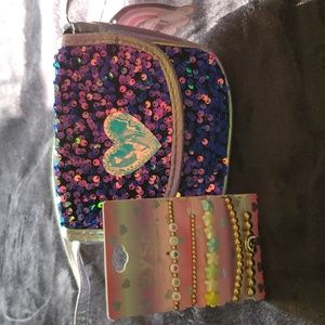 Sequin Mini Purse and Bracelet Bundle